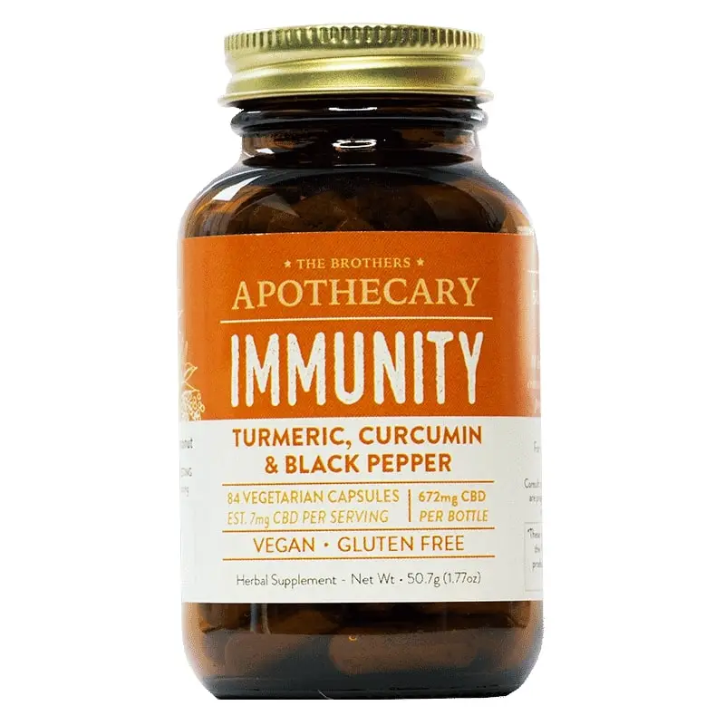Immunity Support CBD Capsules by The Brothers Apothecary - 4oz Bottle