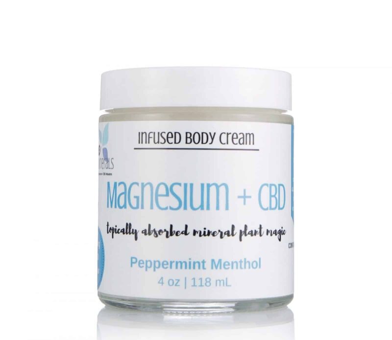 Magnesium + Full Spectrum Hemp Cream | Dope Minerals – 400mg-4oz, Peppermint