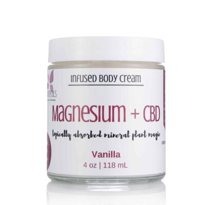 Magnesium + Full Spectrum Hemp Cream | Dope Minerals – 400mg-4oz, Vanilla
