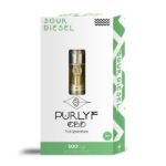 Premium CBD Vape Cartridges - Sour Diesel 500mg by Purlyf CBD