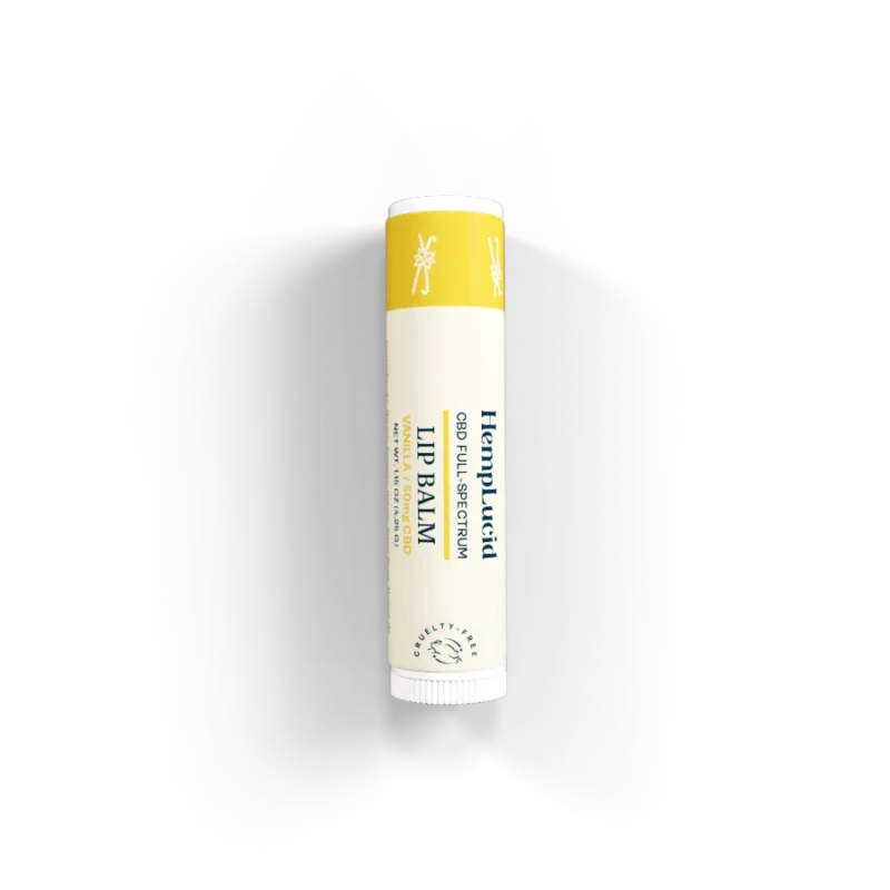 Hemplucid Vegan Full Spectrum CBD Lip Balm - Vanilla