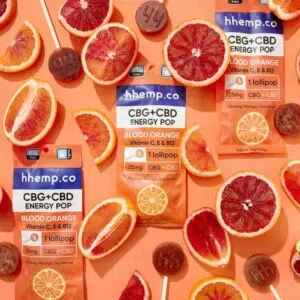 CBG+CBD Energy Lollipop - Blood Orange - Decorative