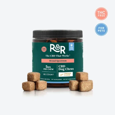 R&R CBD Dog Chews 60ct Jar - THC Free