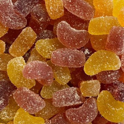 Delta 8 Gummies 20mg-30ct by Barney's Botanicals - Photo of D8 Gummies Close Up