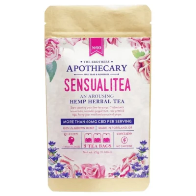 Sensualitea CBD Tea - Organic Hemp Tea by The Brothers Apothecary - 3 Pack Bag