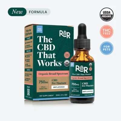 USDA Organic Pet CBD Oil Tincture by R&R CBD