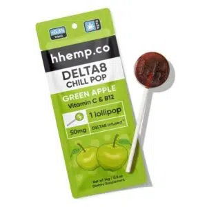 HH Delta 8 Infused Green Apple Lollipop 50mg – 3 Pack