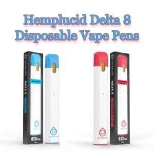 Hemplucid Delta 8 Disposable Vape Pens - 820mg D8 - Blue Raz and Strawberry Blast Bundle