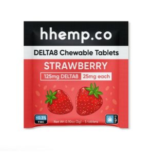 HH Delta 8 Chewables 25mg - Strawberry 5 Pack