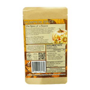 Pumpkin Spice Chai CBD Tea - Organic Hemp Tea - 3 Pack Back