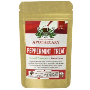 Organic Peppermint CBD Cocoa - Peppermint Treat - 3 Pack Front