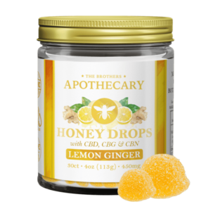 Lemon Ginger Honey Drops - CBN-CBG-CBD Gummies
