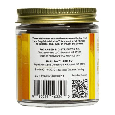 Lemon Ginger Honey Drops - CBN-CBG-CBD Gummies - Side 2