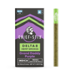 Chief Stix Delta 8 Hemp Smokes - 10 Pack Indica Grand Daddy Purple