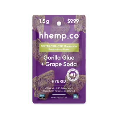 HH Hybrid Delta 8 Moonrocks - Gorilla Glue + Grape Soda - 1.5 Gram Pouch