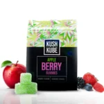 Kush Kube Apple Berry THC Gummies - Berries, Gummies, and Apples Around