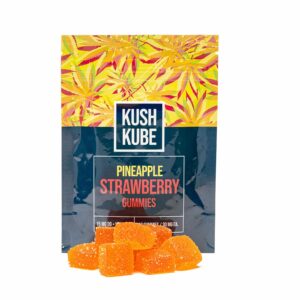 Kush Kube Pineapple Strawberry Delta 9 THC Gummies