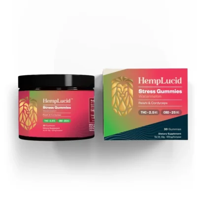 Hemplucid CBD + THC Stress Gummies with Mushrooms