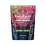 Hemplucid CBD + THC Stress Gummies with Mushrooms - 30 Count Bag Front