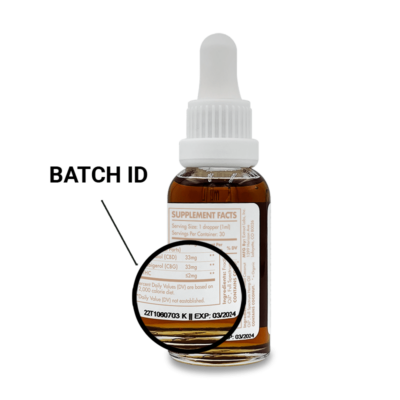 Extract Labs Cognitive Support CBG Oil Tincture - Full Spectrum Oil Drops 2000mg - How to find batch ID
