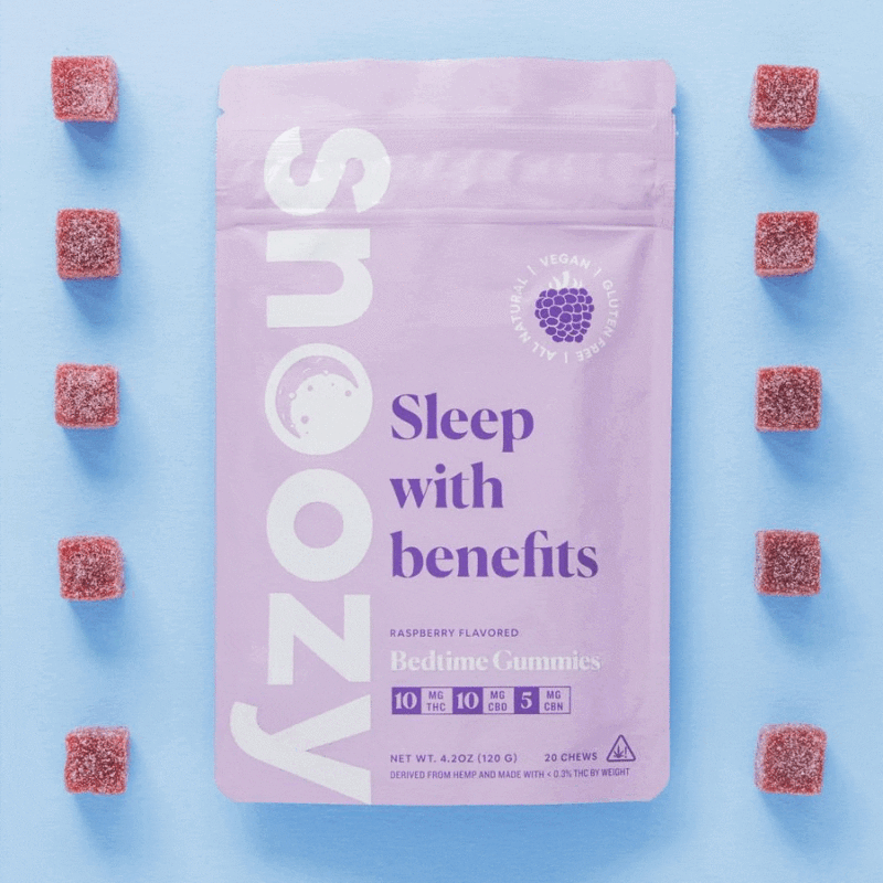 Snoozy THC Gummies for Sleep with CBN + CBD