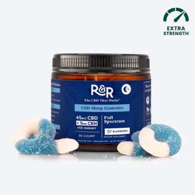 R&R CBD Sleep Gummies With CBN + L-theanine + Ashwagandha