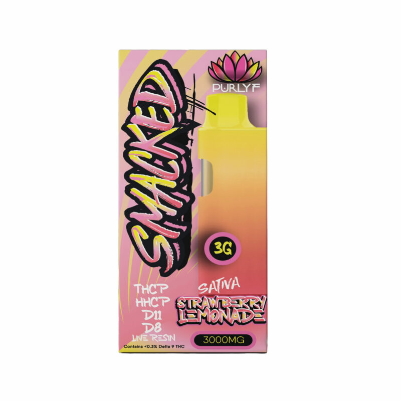 Purlyf Strawberry Lemonade Smacked Disposable Vape - Sativa