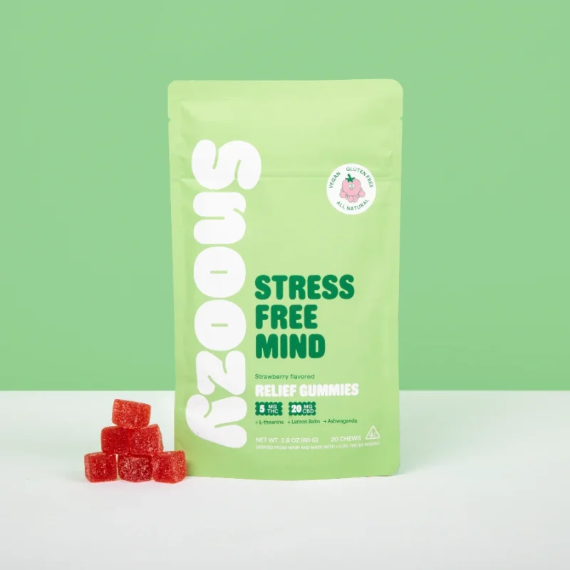 Snoozy Stress Relief Delta 9 Gummies with CBD - 20ct Bag