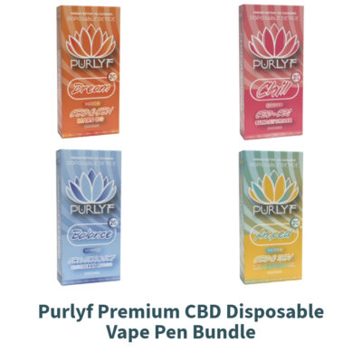 Purlyf Premium CBD Disposable Vape Pen Bundle