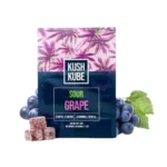 Kush Kube Sour Grape THC Gummies - Gummies and Grapes Around