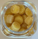 Lumi Piña Colada Kush THC Gummies - Sativa - Close Up of Gummies