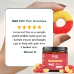 R&R CBD and CBG Pain Gummies - Customer Review by Debrah D - 5 Star Review