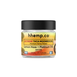 hhemp.co Extreme THCa Moonrocks - 4 Grams - Sativa - Lemon Haze + Platinum OG