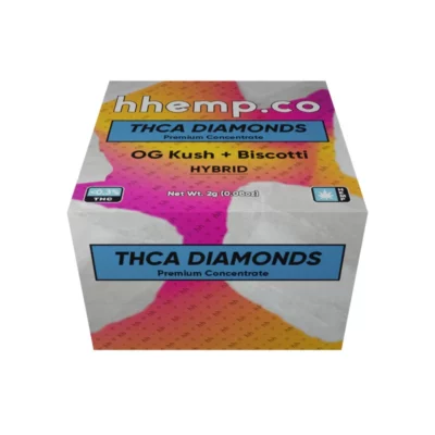 HH Live Resin THCa Diamonds - 2G Hybrid - OG Kush + Biscotti