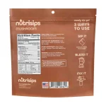 Nutrisips Mushroom Daily Wellness Support Ready Sip Gel - Nutrition Facts Back Label