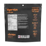Nutrisips Tigersips Male Libido Enhancement Ready Sip Gel - Nutrition Facts Back Label