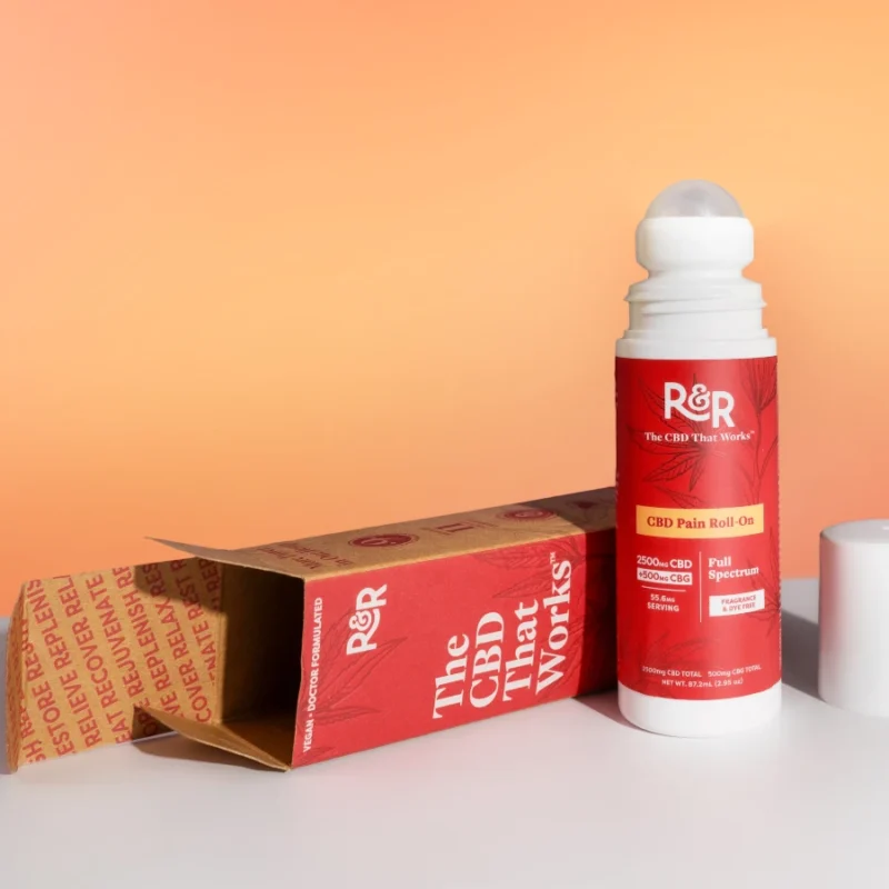 R&R CBD Pain Roll On - 3000mg Full Spectrum with CBG