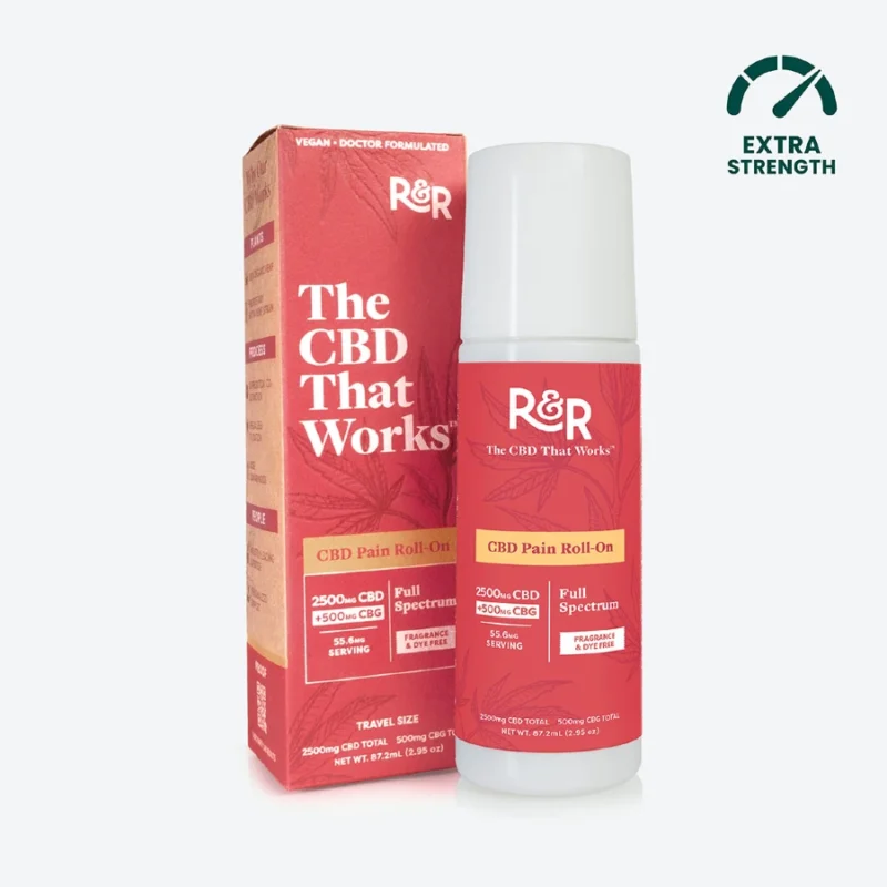 R&R CBD Pain Roll On - Full Spectrum with CBG