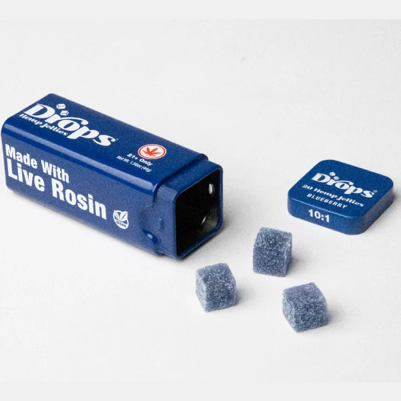 Drops Enhanced CBD Live Rosin Gummies - Indica-Hybrid - Pear Blossom