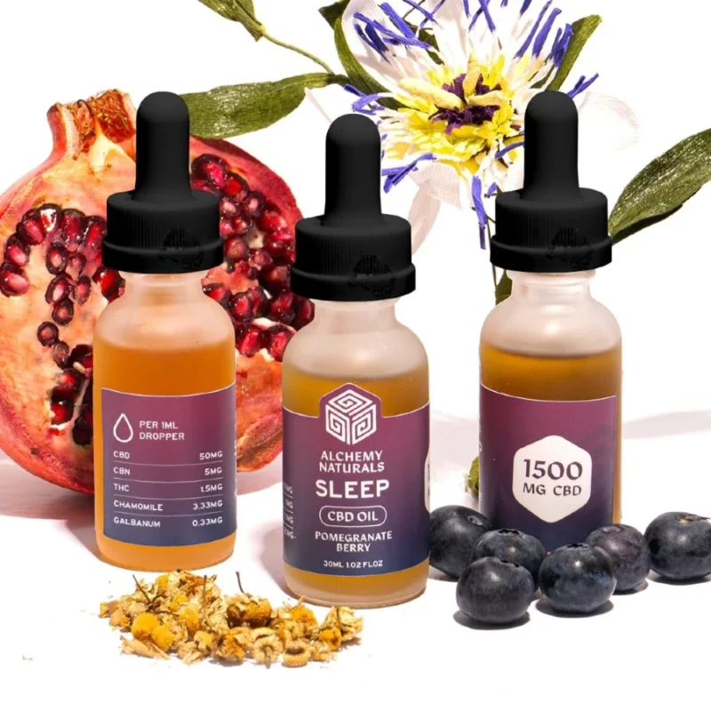 Alchemy Naturals Sleep CBD Oil Tincture - 3 Bottles