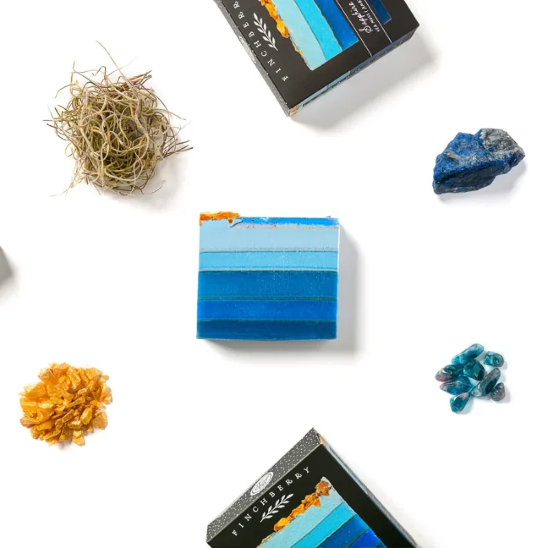 Finchberry Sapphire Handcrafted Vegan Soap Decorative Photo