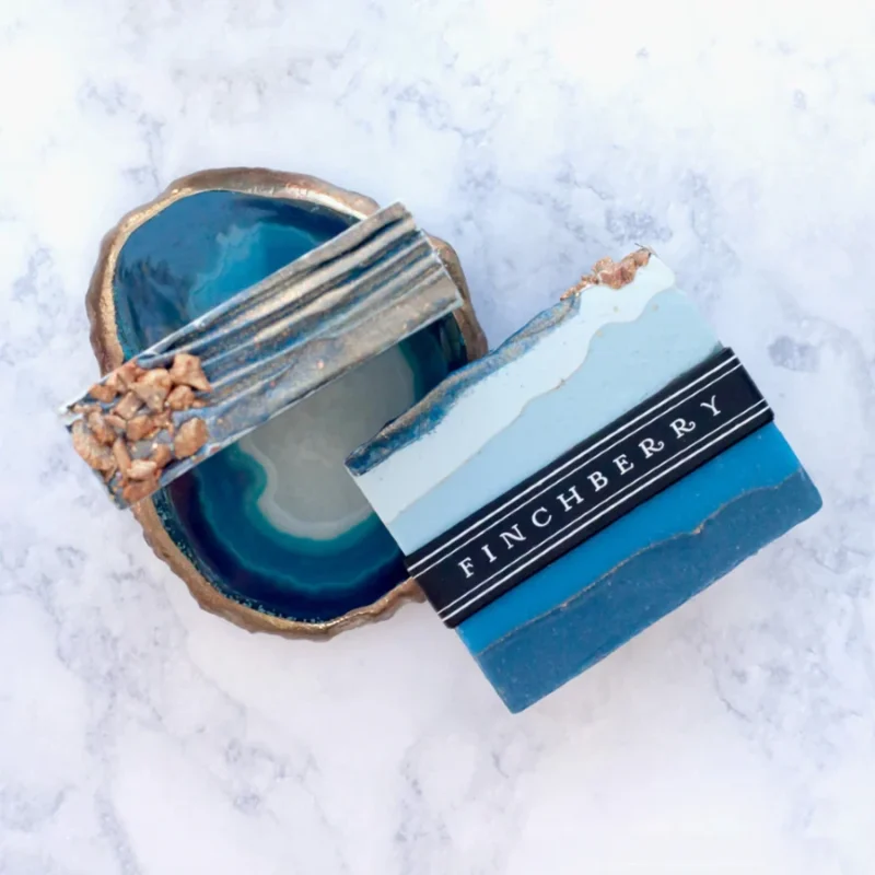 Finchberry Sapphire Handcrafted Vegan Soap - Designer Photo