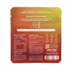 Lumi Apple Pie Sativa THC Gummies - Back of Bag Terpene Info + Genetics