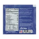 Nutrisips Recharge Energy Ready Sip Gel Back of Single Packet