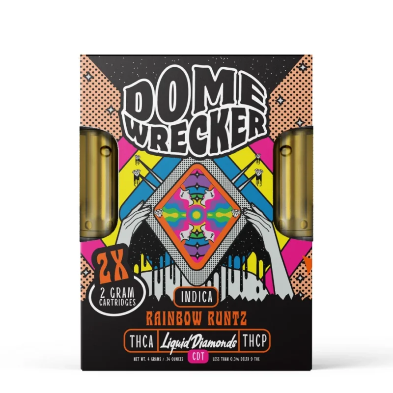 Domewrecker 2 Gram X 2 THC Carts - THCp + THCa - Rainbow Runtz - Indica