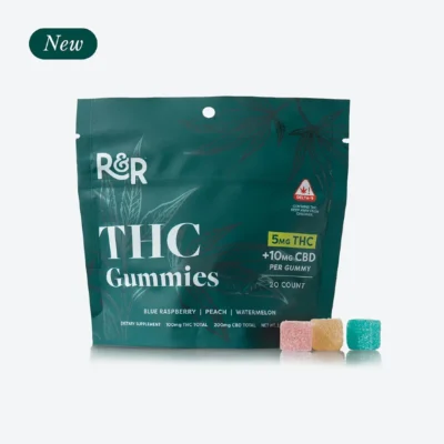 R&R THC Gummies 5mg THC + 10mg CBD
