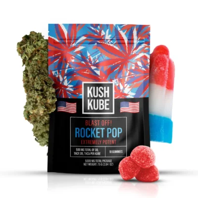 Kush Kube Rocket Pop THC Gummies - 5000mg