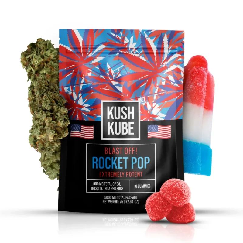 Kush Kube Rocket Pop THC Gummies - 5000mg
