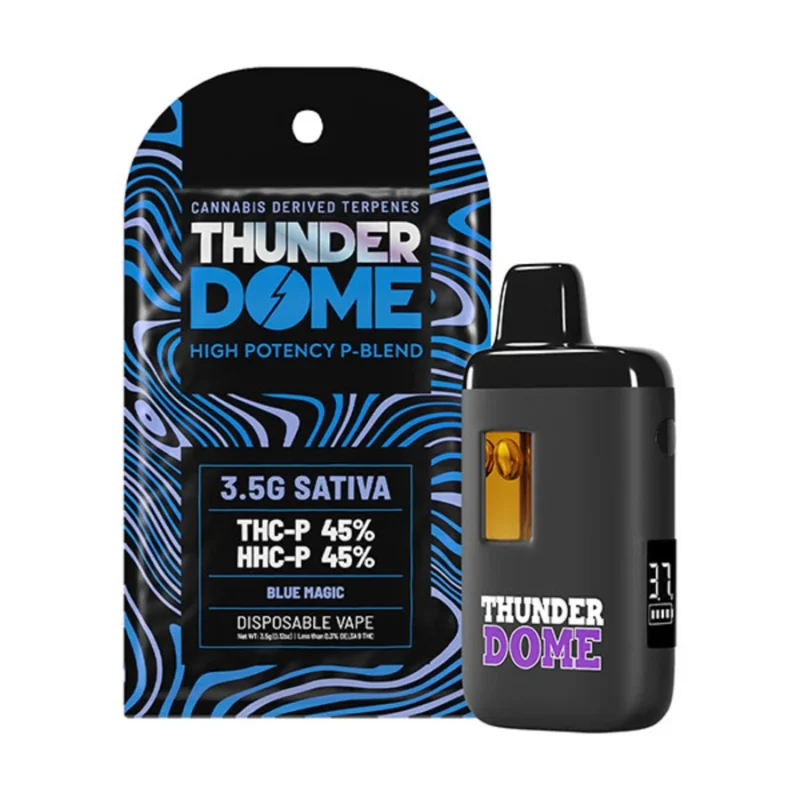 Dome Wrecker Thunder Dome High Potency P Blend 3.5G Disposable THC Vape - Blue Magic - Sativa