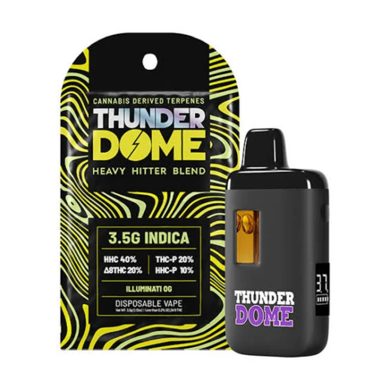 Thunder Dome Heavy Hitter Blend Disposable – 3.5G Illuminati OG Indica